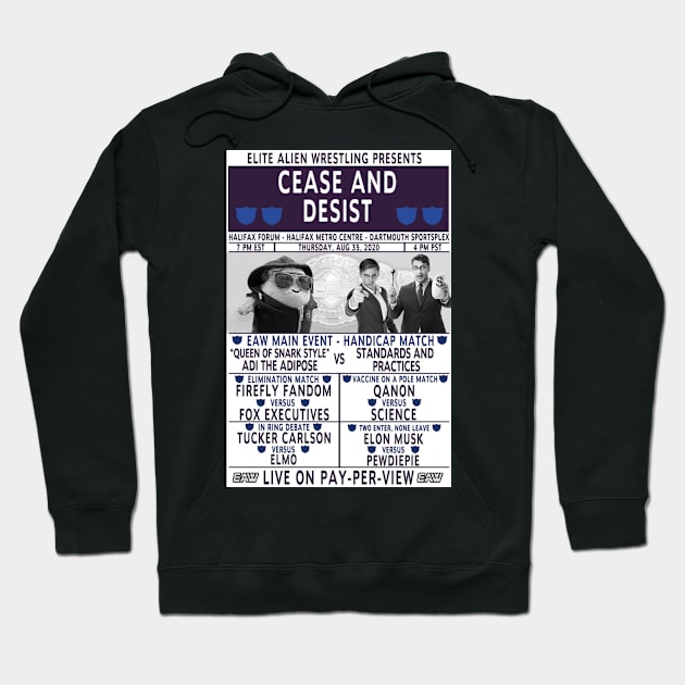 Elite Alien Wrestling PPV Poster Hoodie by The MariTimeLord